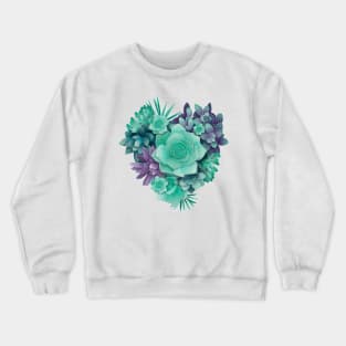 Succulent Love I // heart Crewneck Sweatshirt